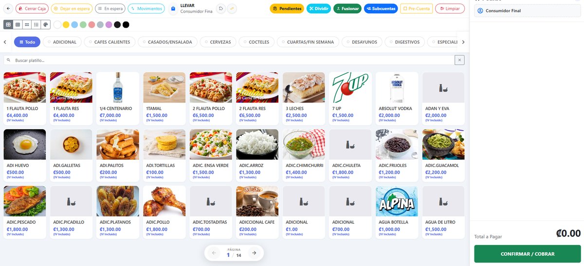 Módulo de restaurante DreamsPOS